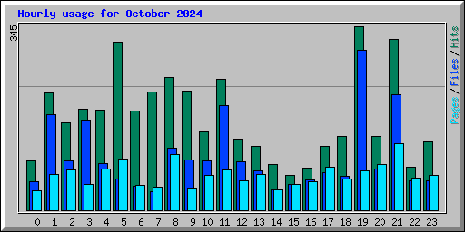 Hourly usage for October 2024